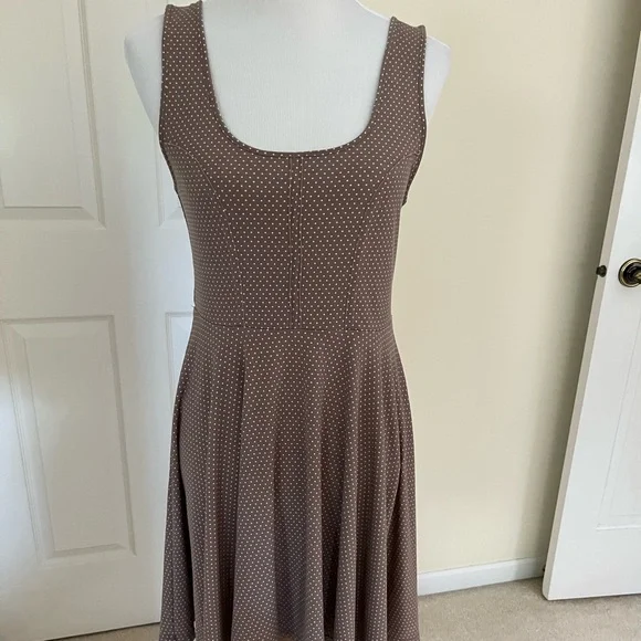 Free People | Dresses | Free People Brown Polka Dot Sundress Size Medium |  Poshmark